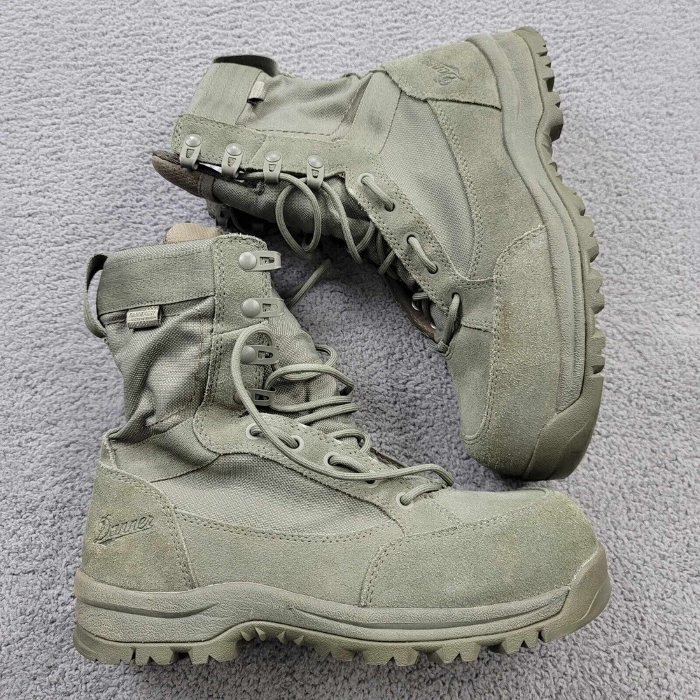 Danner Mens Tanicus 8'' NMT Boots 7.5 D Olive Sage Green Combat Waterproof 55315